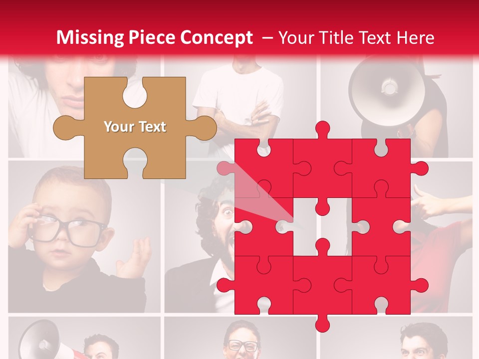 Mouth Female Grey PowerPoint Template