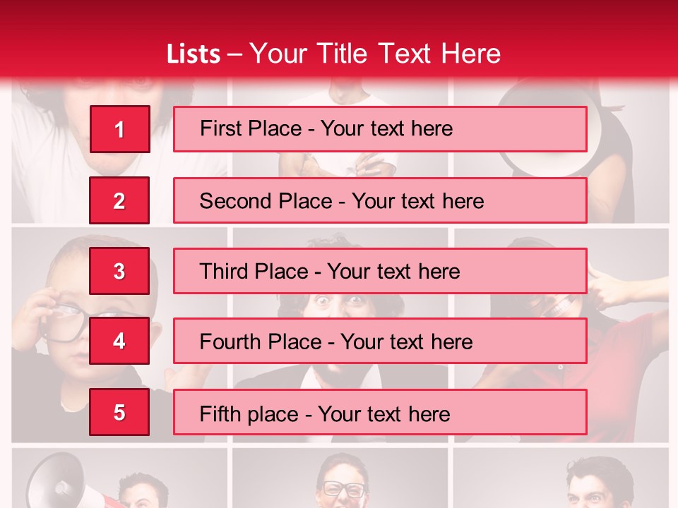 Mouth Female Grey PowerPoint Template