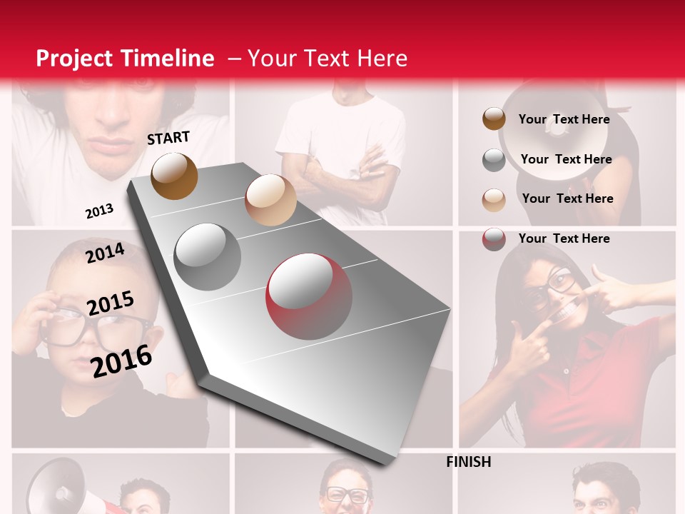 Mouth Female Grey PowerPoint Template