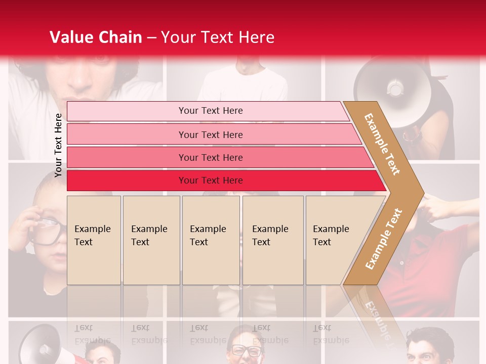 Mouth Female Grey PowerPoint Template