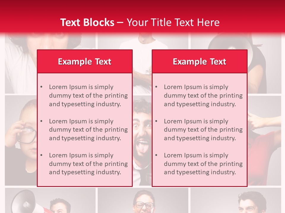 Mouth Female Grey PowerPoint Template