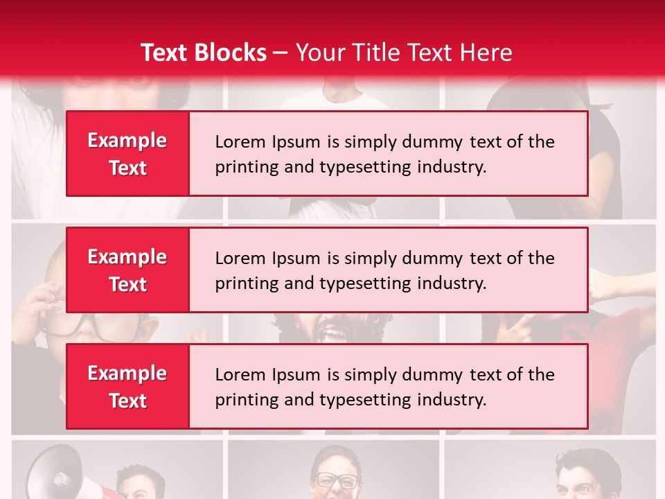 Mouth Female Grey PowerPoint Template