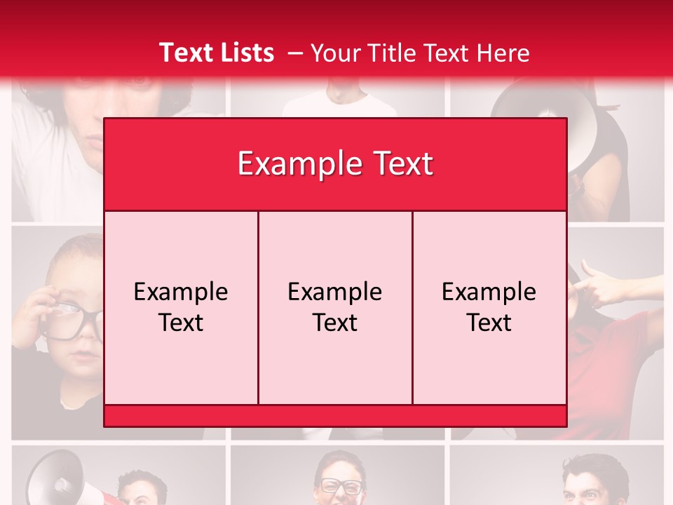 Mouth Female Grey PowerPoint Template