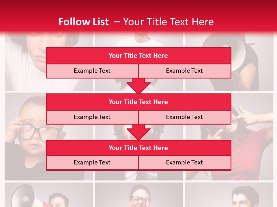 Mouth Female Grey PowerPoint Template