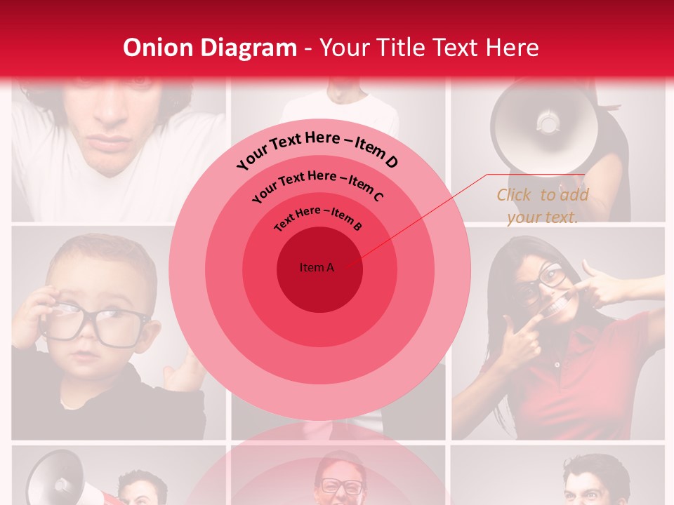 Mouth Female Grey PowerPoint Template