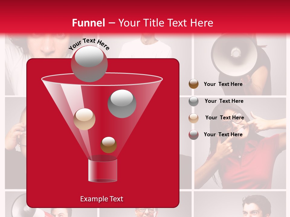 Mouth Female Grey PowerPoint Template