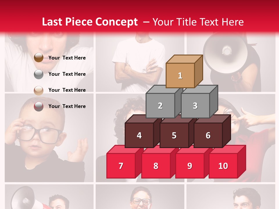 Mouth Female Grey PowerPoint Template