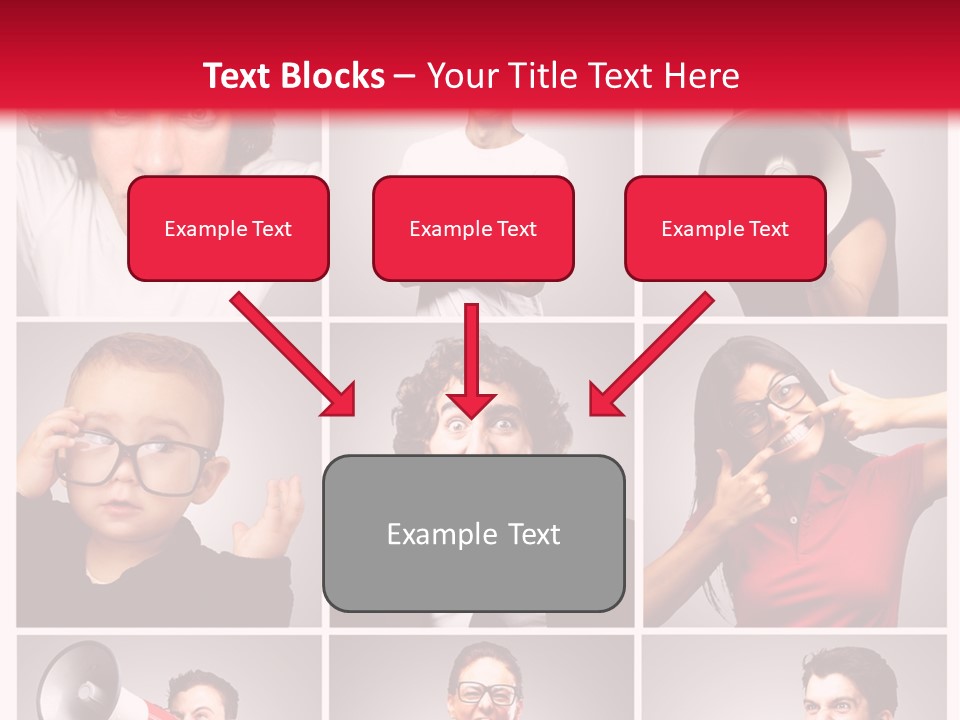 Mouth Female Grey PowerPoint Template