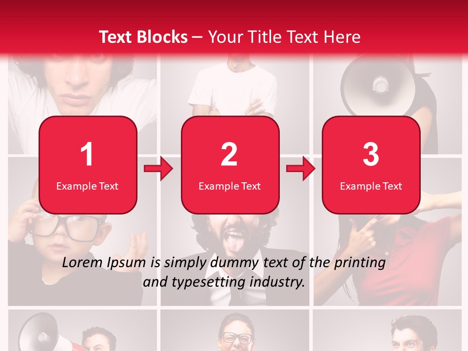 Mouth Female Grey PowerPoint Template