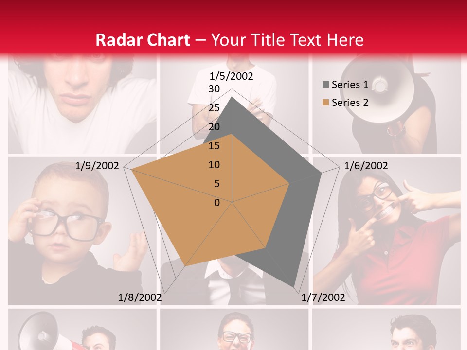 Mouth Female Grey PowerPoint Template
