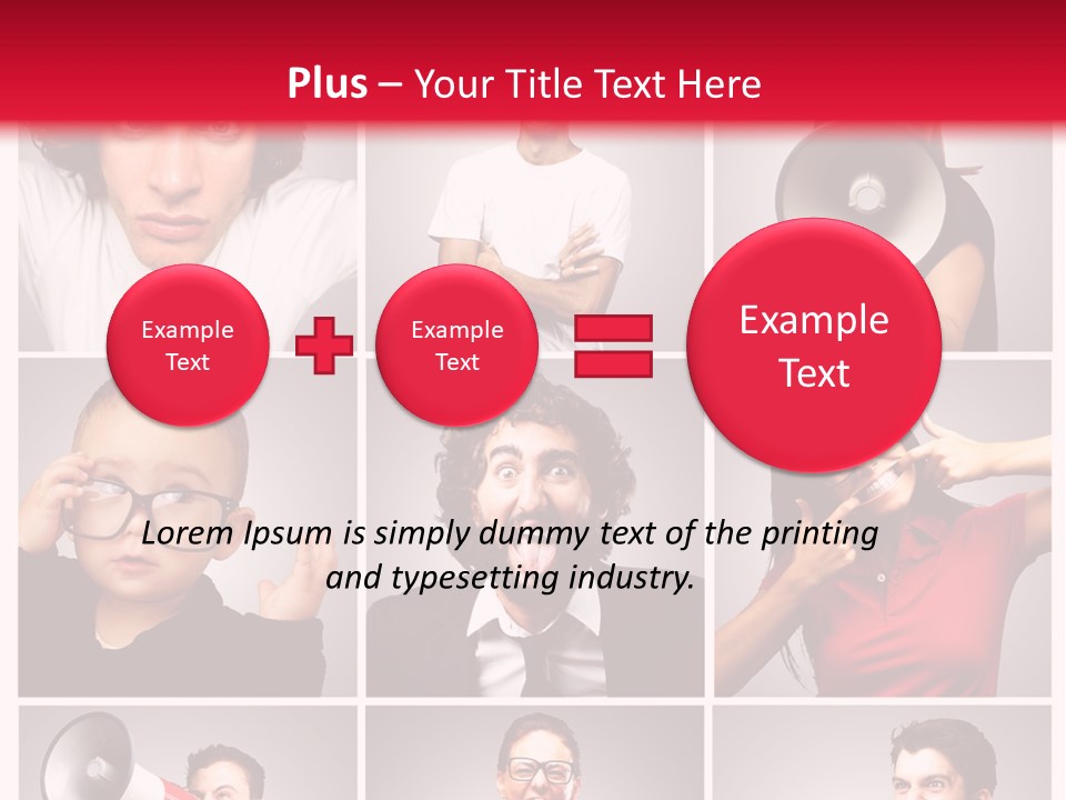 Mouth Female Grey PowerPoint Template