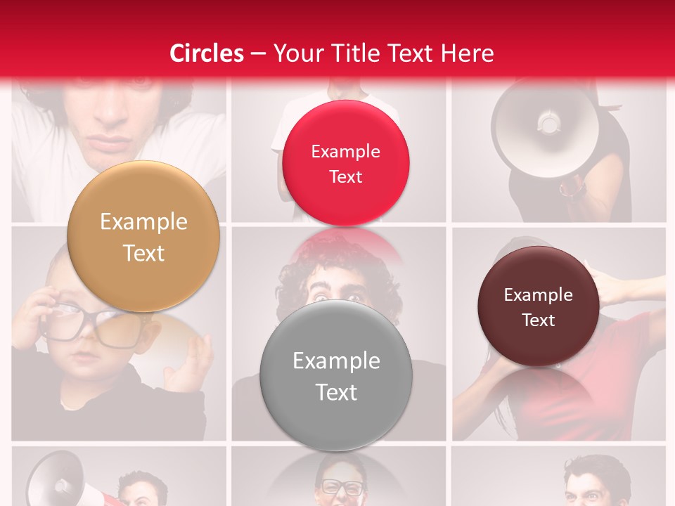 Mouth Female Grey PowerPoint Template