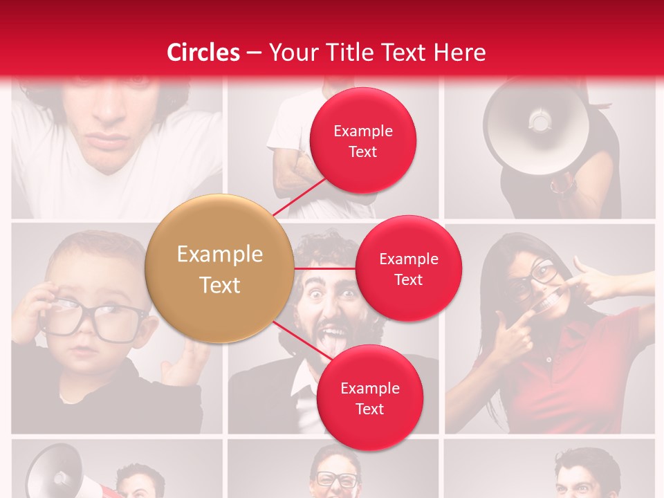 Mouth Female Grey PowerPoint Template