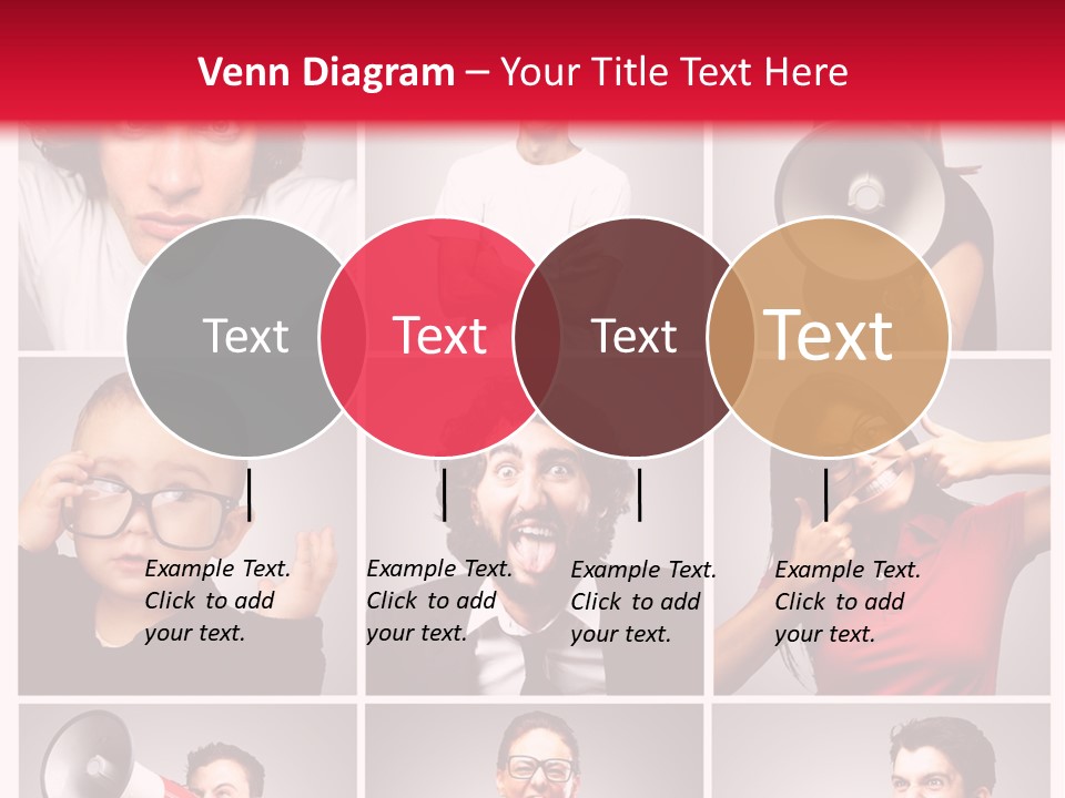 Mouth Female Grey PowerPoint Template