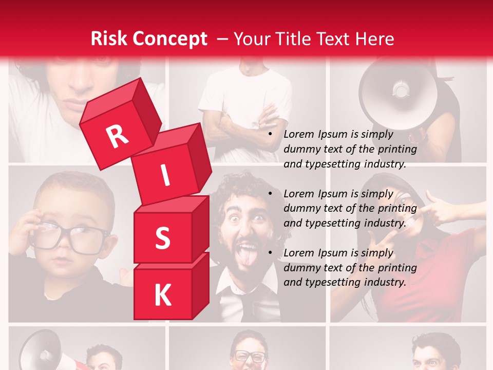 Mouth Female Grey PowerPoint Template