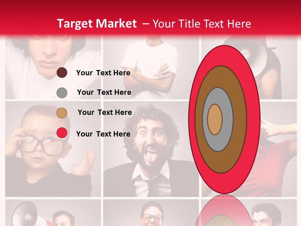 Mouth Female Grey PowerPoint Template