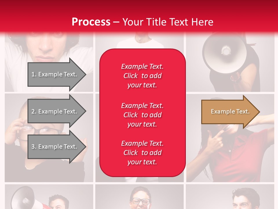 Mouth Female Grey PowerPoint Template
