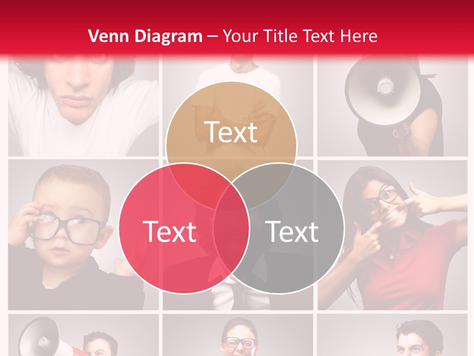 Mouth Female Grey PowerPoint Template