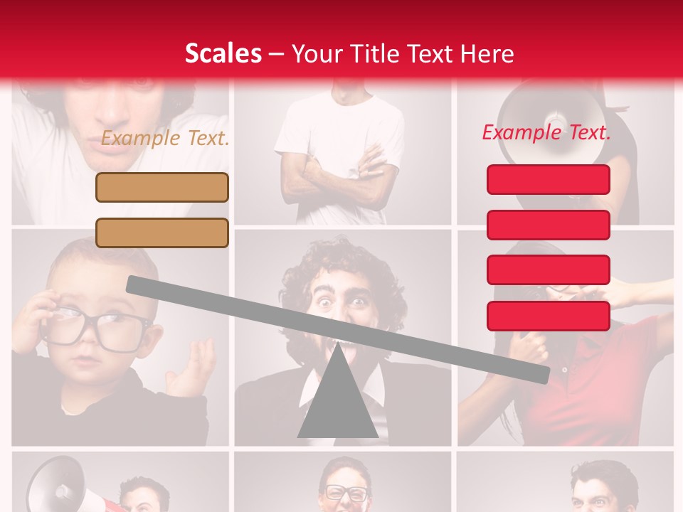 Mouth Female Grey PowerPoint Template