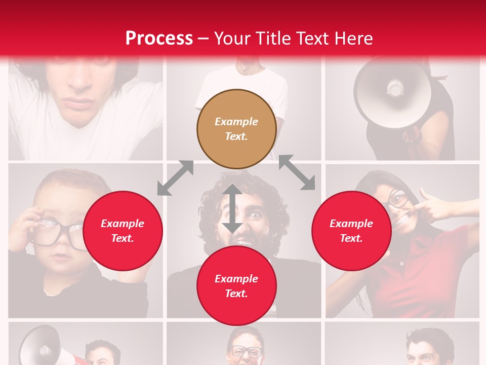 Mouth Female Grey PowerPoint Template