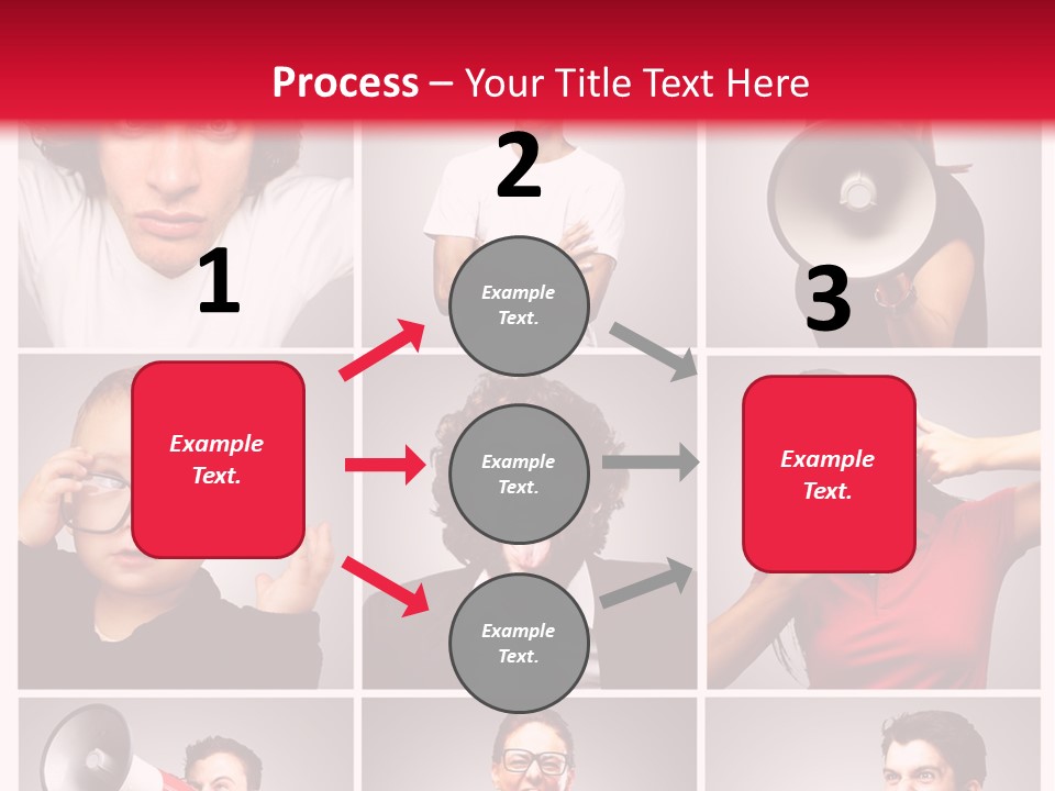 Mouth Female Grey PowerPoint Template