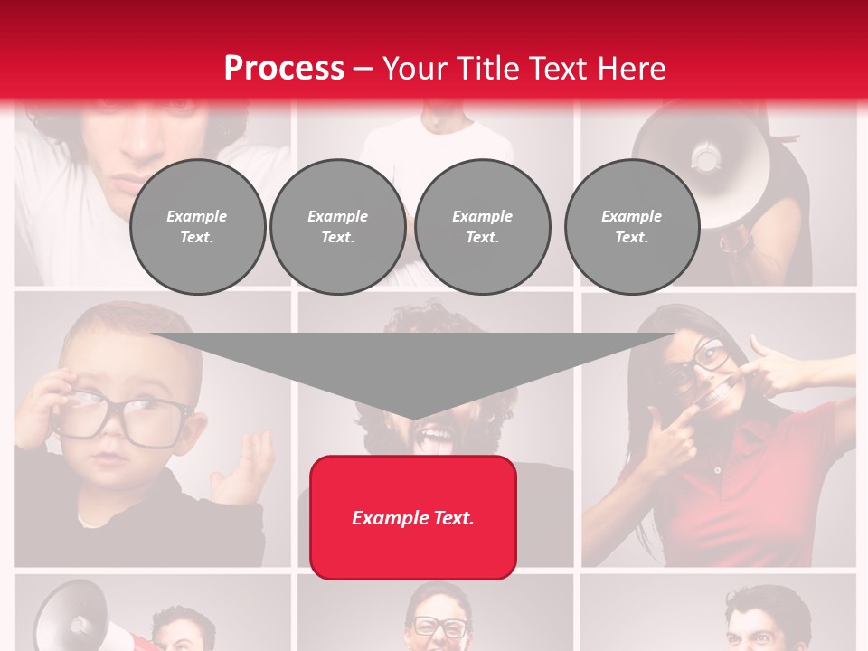 Mouth Female Grey PowerPoint Template