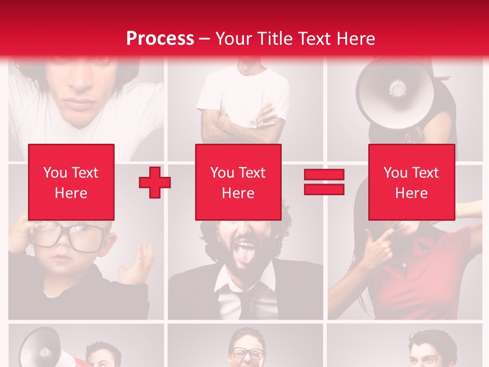 Mouth Female Grey PowerPoint Template