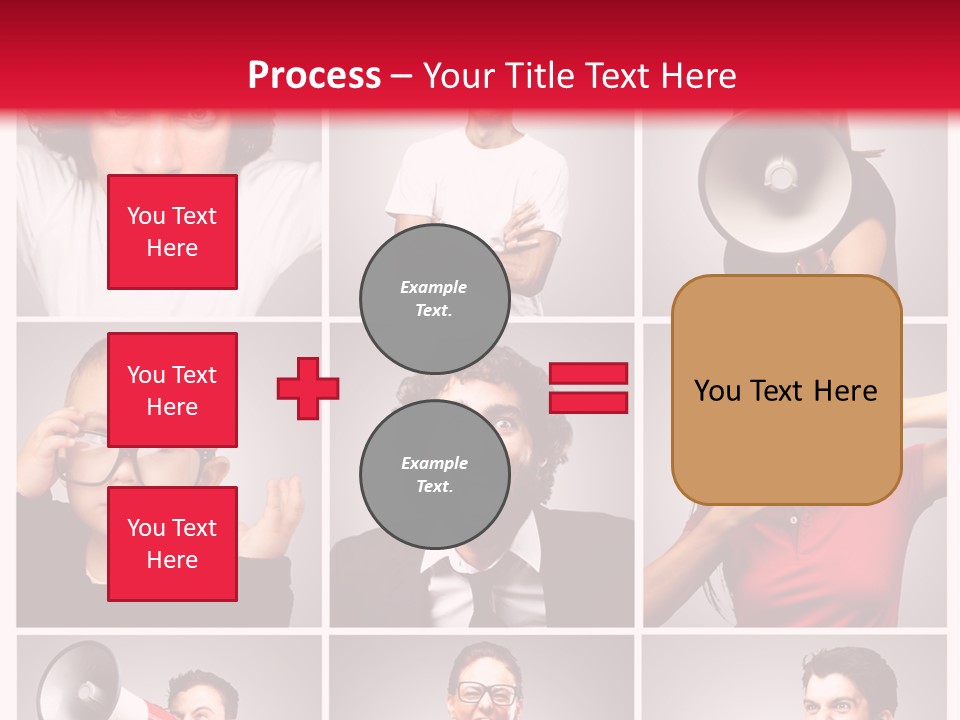 Mouth Female Grey PowerPoint Template