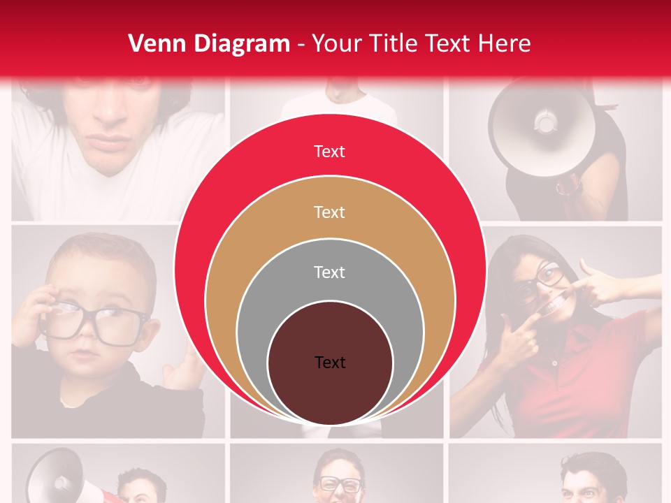 Mouth Female Grey PowerPoint Template