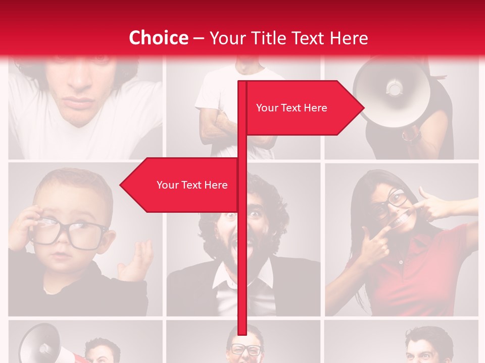 Mouth Female Grey PowerPoint Template