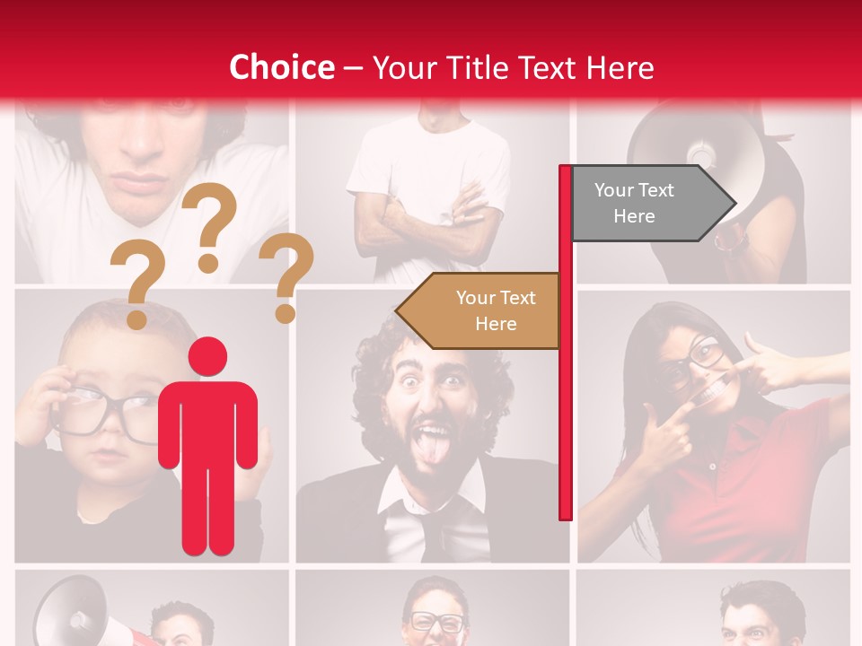 Mouth Female Grey PowerPoint Template