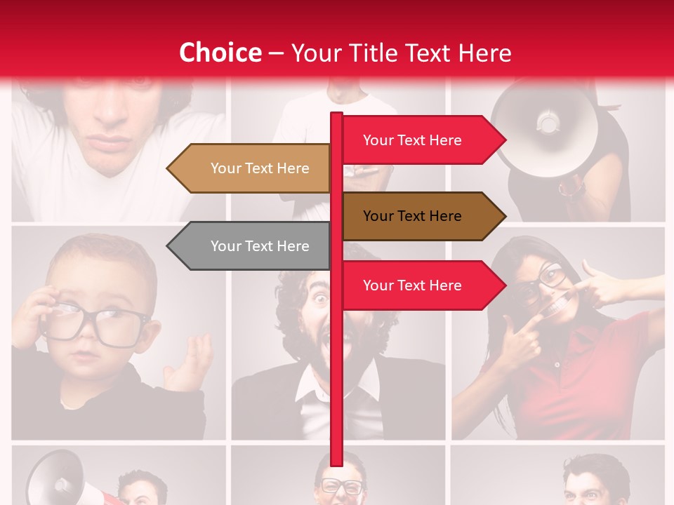 Mouth Female Grey PowerPoint Template