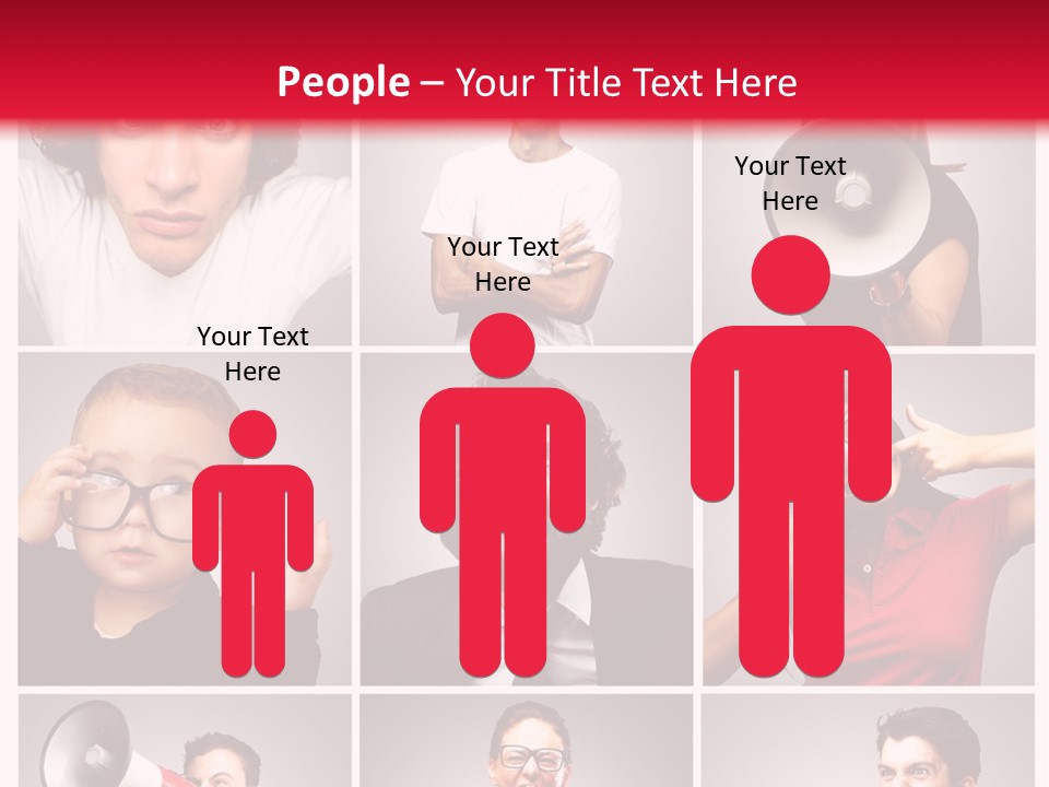 Mouth Female Grey PowerPoint Template