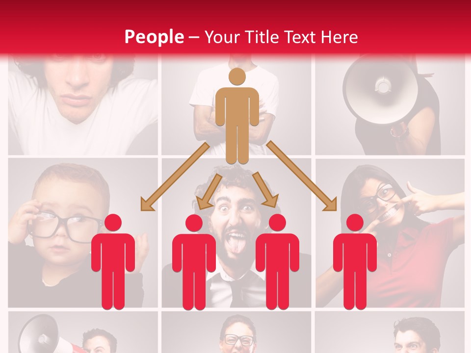 Mouth Female Grey PowerPoint Template