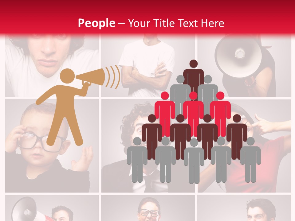 Mouth Female Grey PowerPoint Template