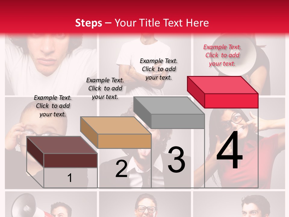 Mouth Female Grey PowerPoint Template