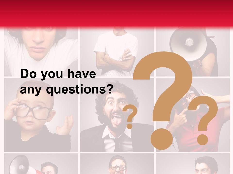 Mouth Female Grey PowerPoint Template