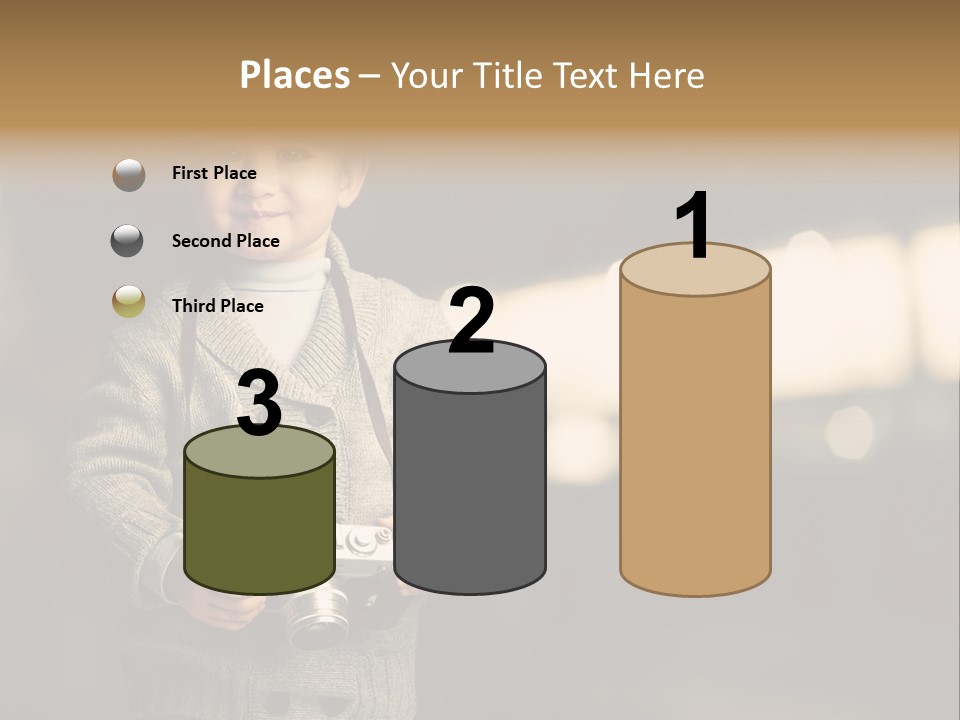 Childhood Grey Beautiful PowerPoint Template