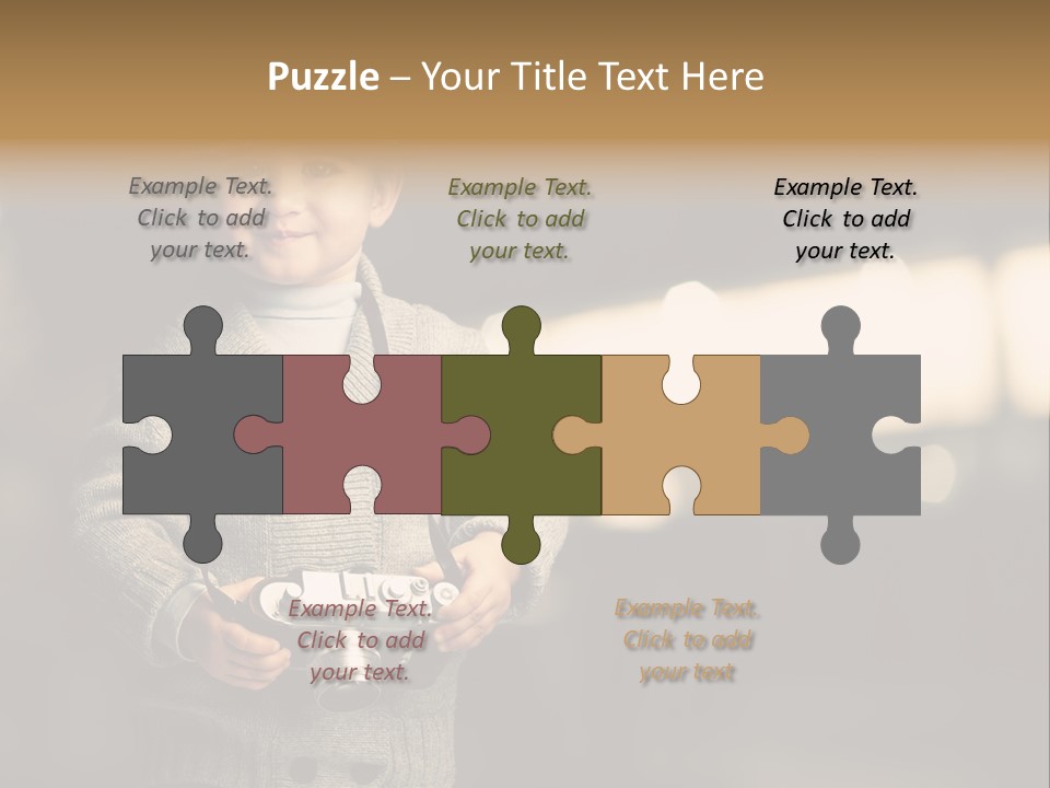 Childhood Grey Beautiful PowerPoint Template