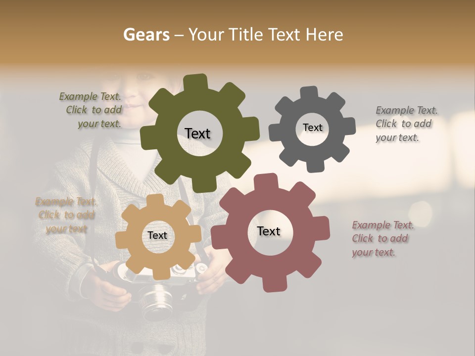 Childhood Grey Beautiful PowerPoint Template