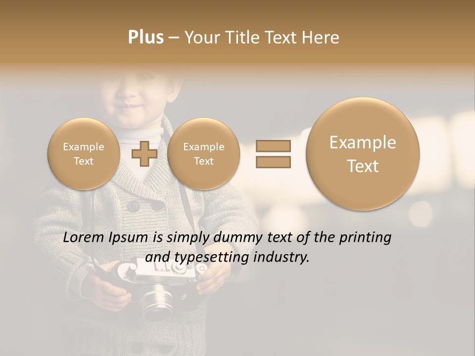 Childhood Grey Beautiful PowerPoint Template