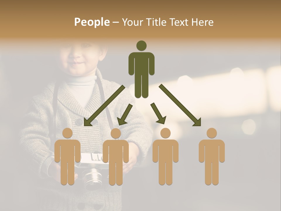 Childhood Grey Beautiful PowerPoint Template