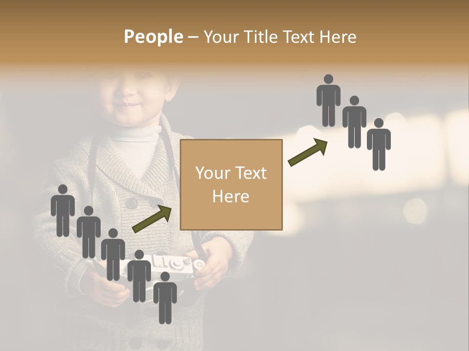 Childhood Grey Beautiful PowerPoint Template