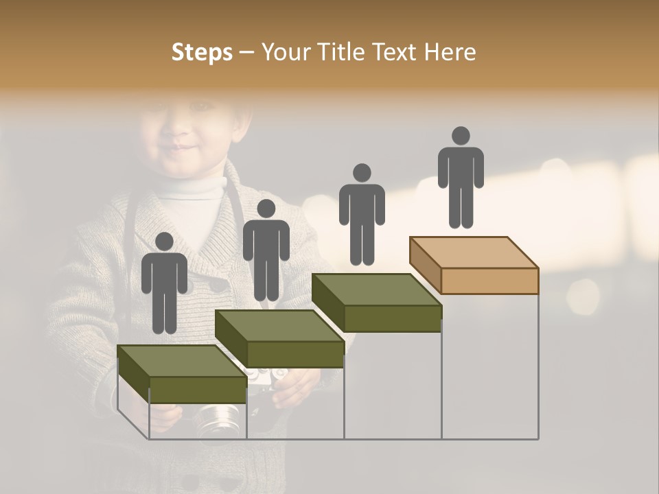 Childhood Grey Beautiful PowerPoint Template