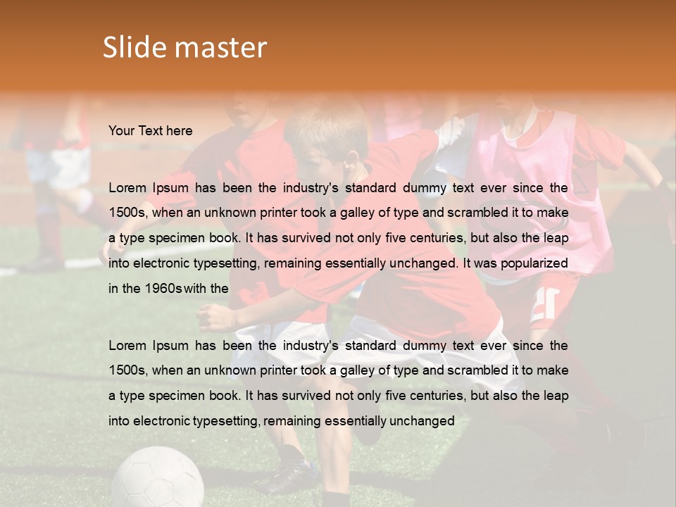 Hunt Down Kid Kicking PowerPoint Template