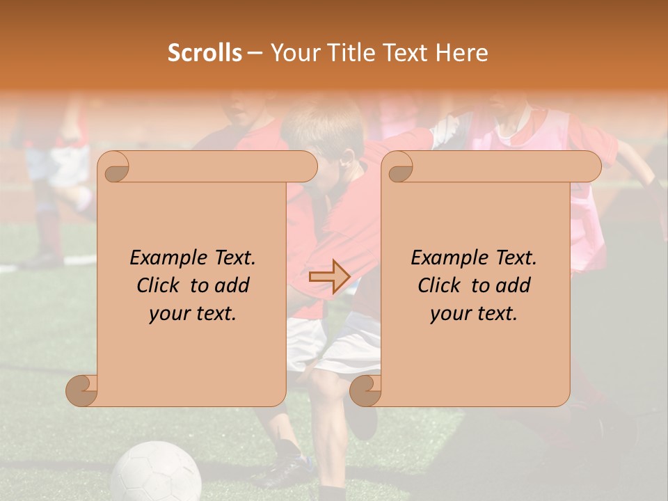 Hunt Down Kid Kicking PowerPoint Template