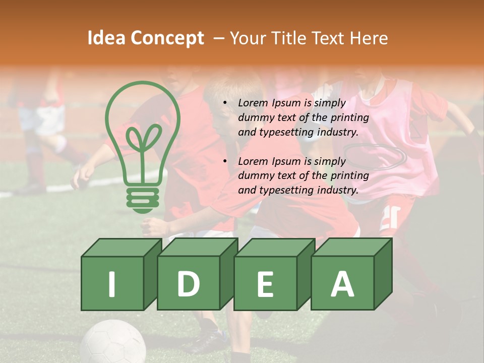Hunt Down Kid Kicking PowerPoint Template