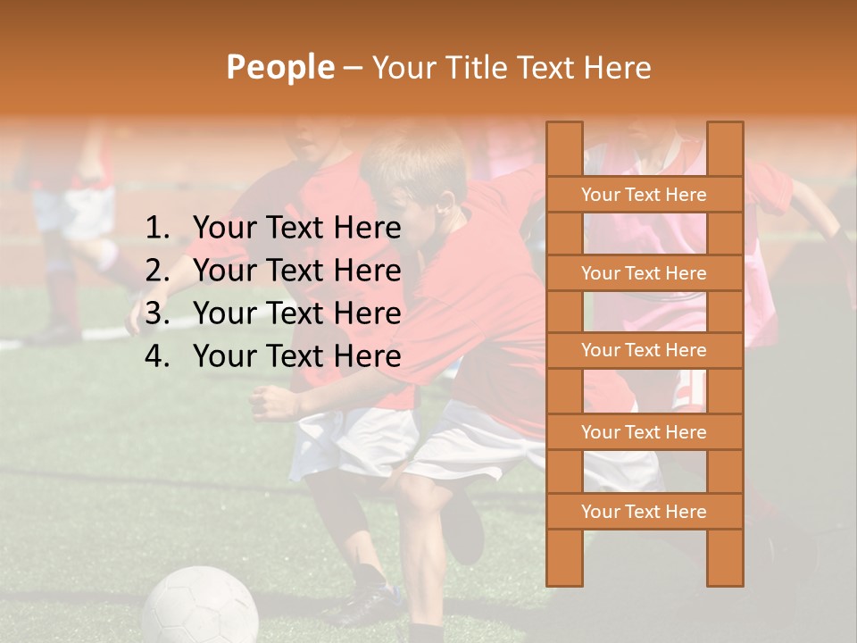 Hunt Down Kid Kicking PowerPoint Template