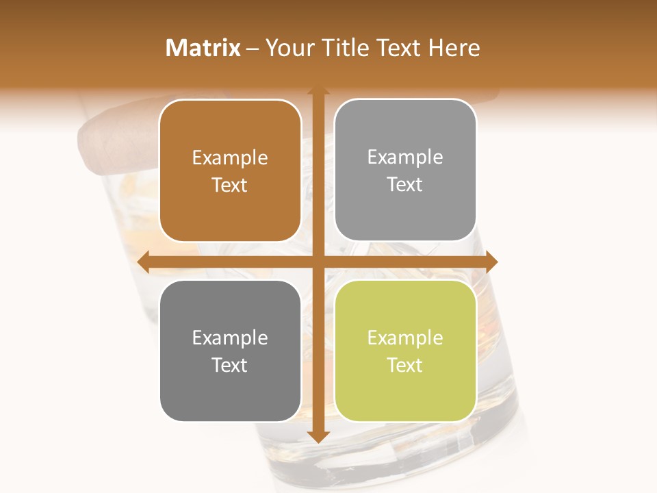 Golden Tobacco Hard PowerPoint Template