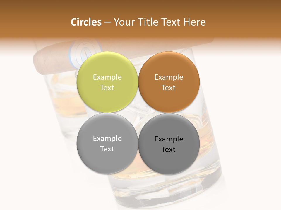 Golden Tobacco Hard PowerPoint Template